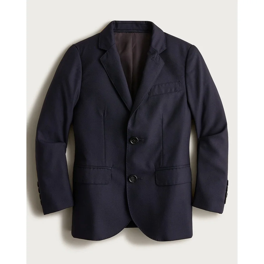 Crewcuts Boys Size 12 Ludlow Blazer Navy Blue Loro Piana Wool Suit Jacket NEW